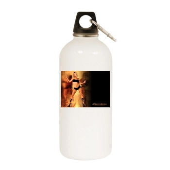 Jakki Degg White Water Bottle With Carabiner