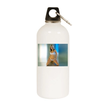 Jakki Degg White Water Bottle With Carabiner