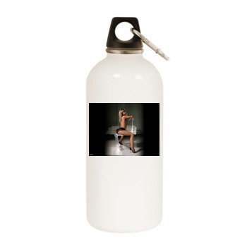 Jakki Degg White Water Bottle With Carabiner