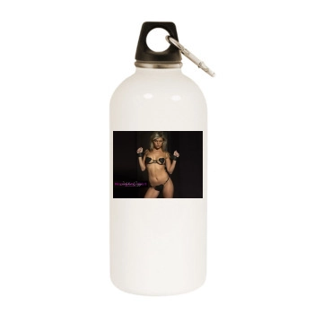 Jakki Degg White Water Bottle With Carabiner