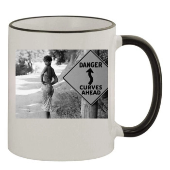 Jamie Lee Curtis 11oz Colored Rim & Handle Mug