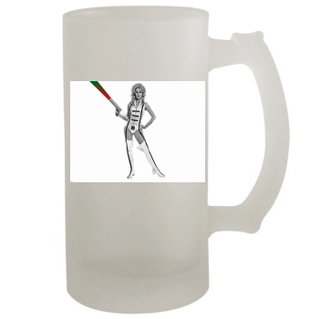 Jane Fonda 16oz Frosted Beer Stein