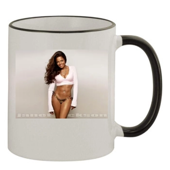 Janet Jackson 11oz Colored Rim & Handle Mug