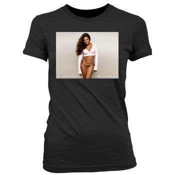 Janet Jackson Women's Junior Cut Crewneck T-Shirt