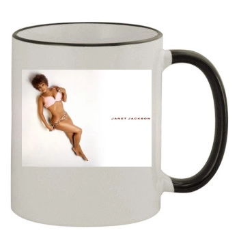 Janet Jackson 11oz Colored Rim & Handle Mug