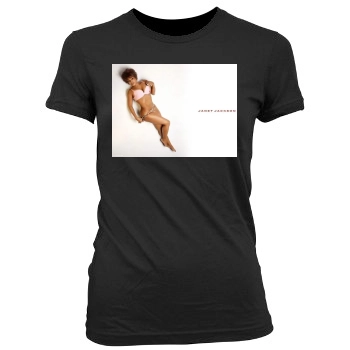 Janet Jackson Women's Junior Cut Crewneck T-Shirt