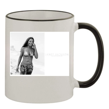 Janet Jackson 11oz Colored Rim & Handle Mug