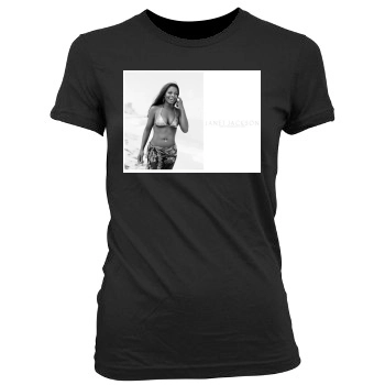 Janet Jackson Women's Junior Cut Crewneck T-Shirt