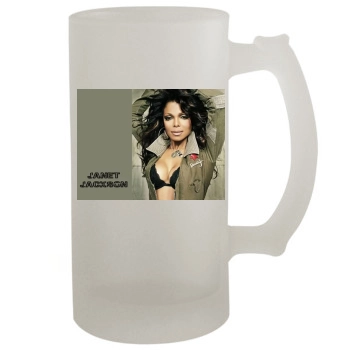 Janet Jackson 16oz Frosted Beer Stein