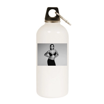 Janet Jackson White Water Bottle With Carabiner