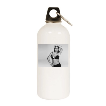 Janet Jackson White Water Bottle With Carabiner