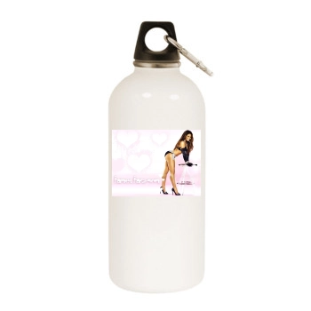 Janet Jackson White Water Bottle With Carabiner