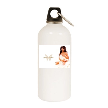 Janet Jackson White Water Bottle With Carabiner