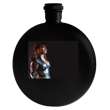 Janet Jackson Round Flask