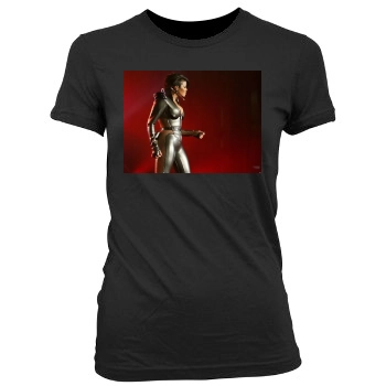 Janet Jackson Women's Junior Cut Crewneck T-Shirt