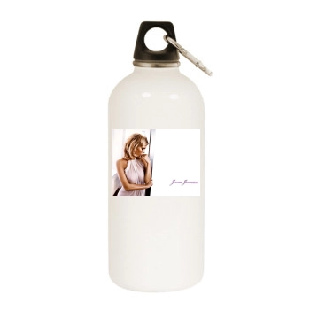 Jenna Jameson White Water Bottle With Carabiner