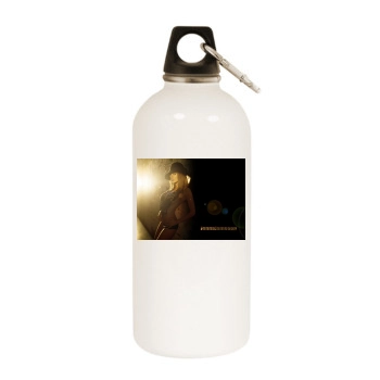 Jenna Jameson White Water Bottle With Carabiner