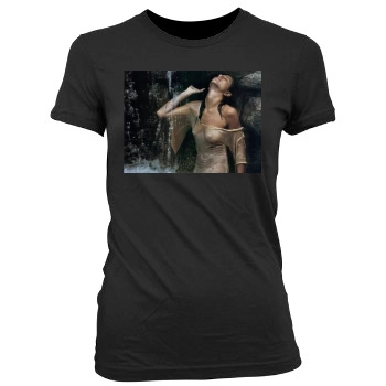 Jennifer Aniston Women's Junior Cut Crewneck T-Shirt