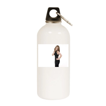 Jennifer Aniston White Water Bottle With Carabiner