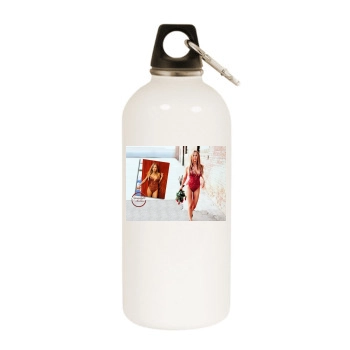 Jennifer Aniston White Water Bottle With Carabiner