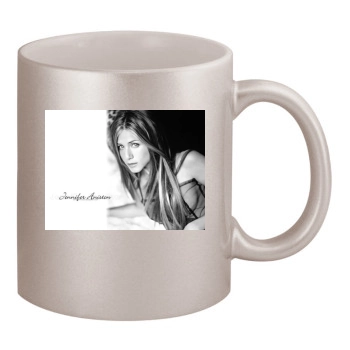 Jennifer Aniston 11oz Metallic Silver Mug