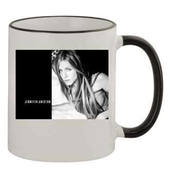 Jennifer Aniston 11oz Colored Rim & Handle Mug