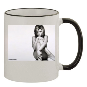 Jennifer Aniston 11oz Colored Rim & Handle Mug