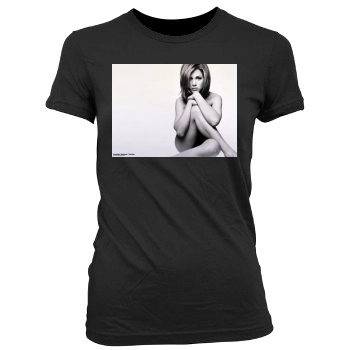 Jennifer Aniston Women's Junior Cut Crewneck T-Shirt