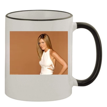 Jennifer Aniston 11oz Colored Rim & Handle Mug