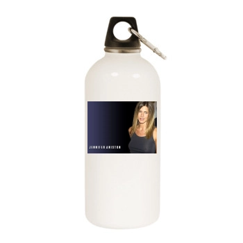 Jennifer Aniston White Water Bottle With Carabiner