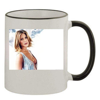 Jennifer Aniston 11oz Colored Rim & Handle Mug