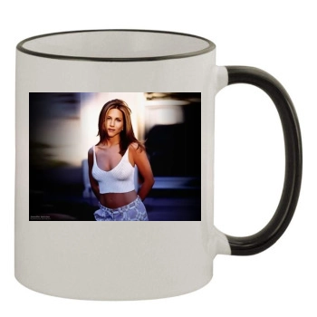 Jennifer Aniston 11oz Colored Rim & Handle Mug