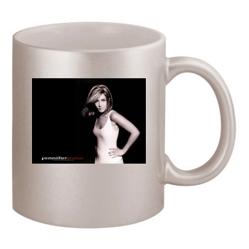 Jennifer Aniston 11oz Metallic Silver Mug