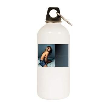 Jennifer Aniston White Water Bottle With Carabiner