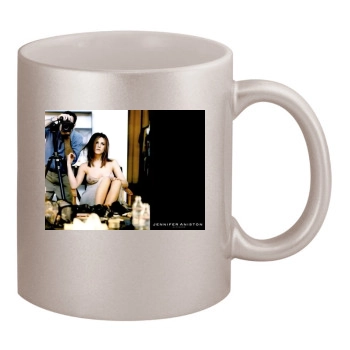 Jennifer Aniston 11oz Metallic Silver Mug