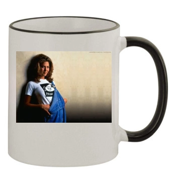 Jennifer Aniston 11oz Colored Rim & Handle Mug