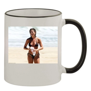 Jennifer Aniston 11oz Colored Rim & Handle Mug