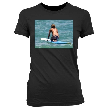 Jennifer Aniston Women's Junior Cut Crewneck T-Shirt