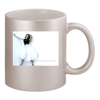 Jennifer Aniston 11oz Metallic Silver Mug