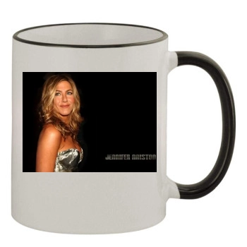 Jennifer Aniston 11oz Colored Rim & Handle Mug