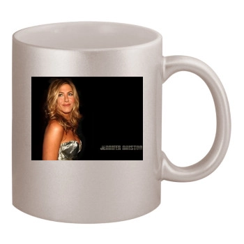 Jennifer Aniston 11oz Metallic Silver Mug