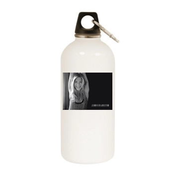 Jennifer Aniston White Water Bottle With Carabiner