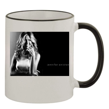 Jennifer Aniston 11oz Colored Rim & Handle Mug