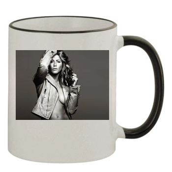 Jennifer Aniston 11oz Colored Rim & Handle Mug