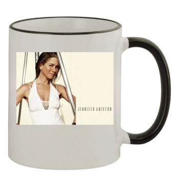 Jennifer Aniston 11oz Colored Rim & Handle Mug