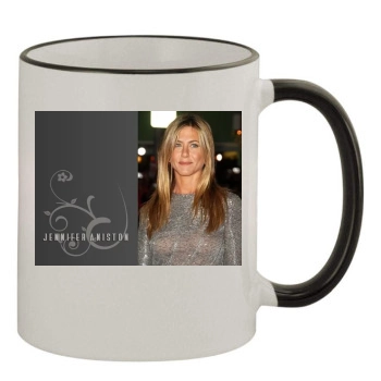 Jennifer Aniston 11oz Colored Rim & Handle Mug