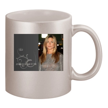 Jennifer Aniston 11oz Metallic Silver Mug