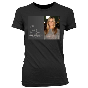 Jennifer Aniston Women's Junior Cut Crewneck T-Shirt