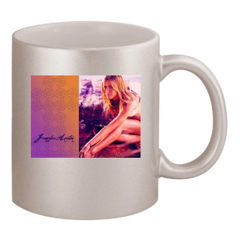 Jennifer Aniston 11oz Metallic Silver Mug