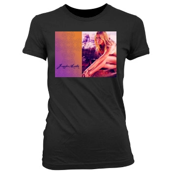 Jennifer Aniston Women's Junior Cut Crewneck T-Shirt